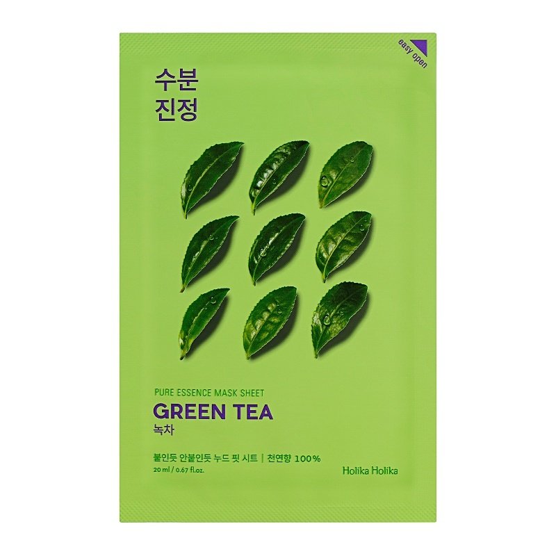 Holika Holika Pure Essence Mask Sheet Green Tea – veido kaukė